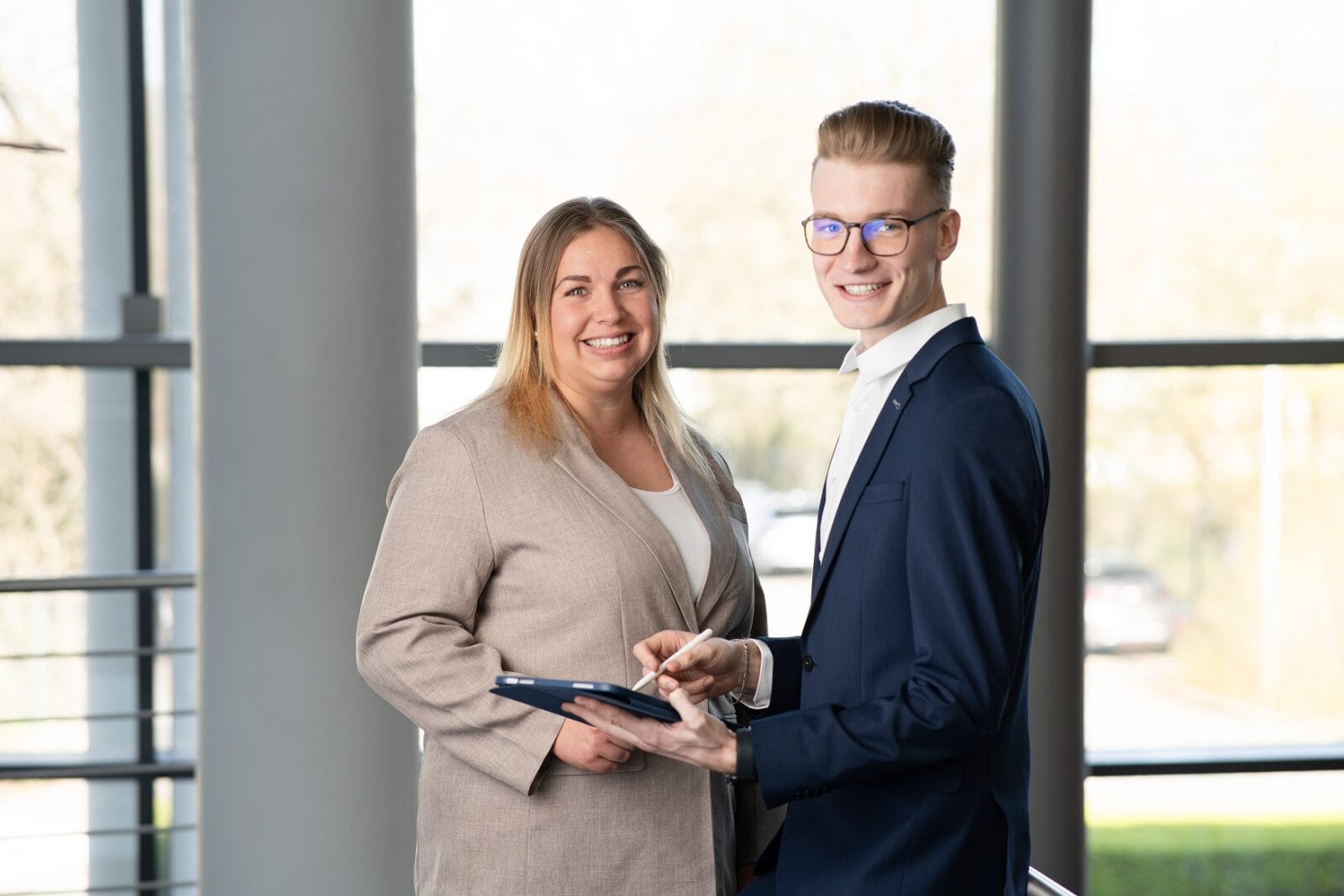 Celina Kämpermann und Maurice Meisner im Gespräch